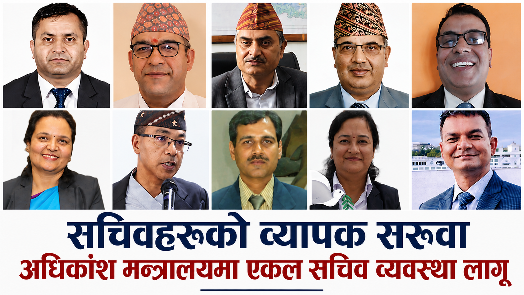 स्वास्थ्यदेखि अर्थ र शिक्षासम्म सचिव फेरबदल, काे काे तानिए प्रधानमन्त्री कार्यालय !