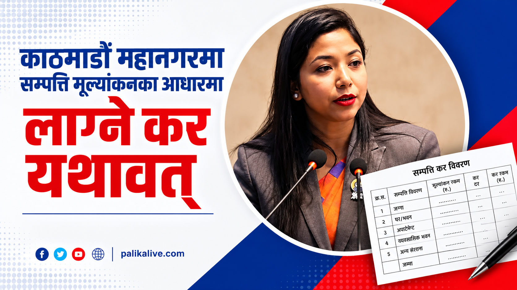 काठमाडौं महानगरमा सम्पत्ति मूल्यांकनका आधारमा लाग्ने कर यथावत्